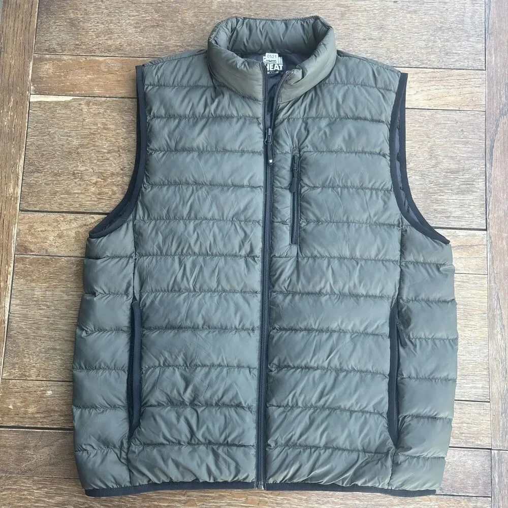 Sorry to heat men’s down vest size medium 0521
